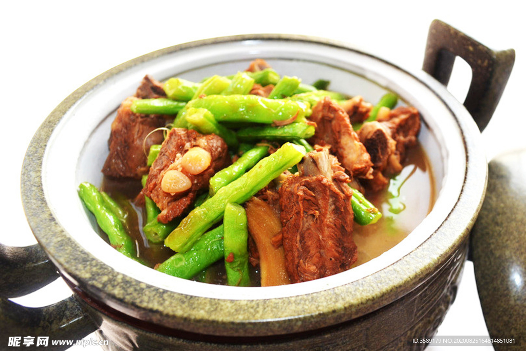 豆角炖排骨