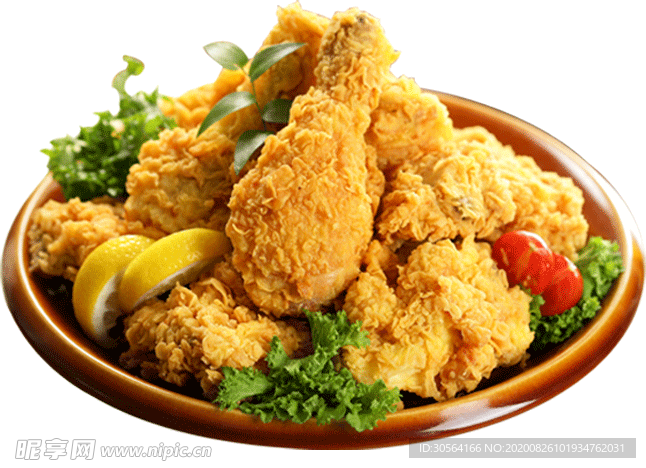 炸鸡腿美食食材海报素材