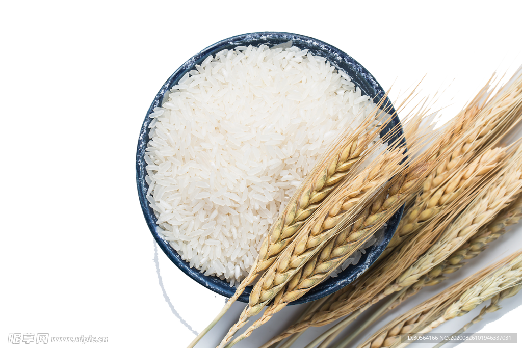 大米麦穗食堂文化海报素材