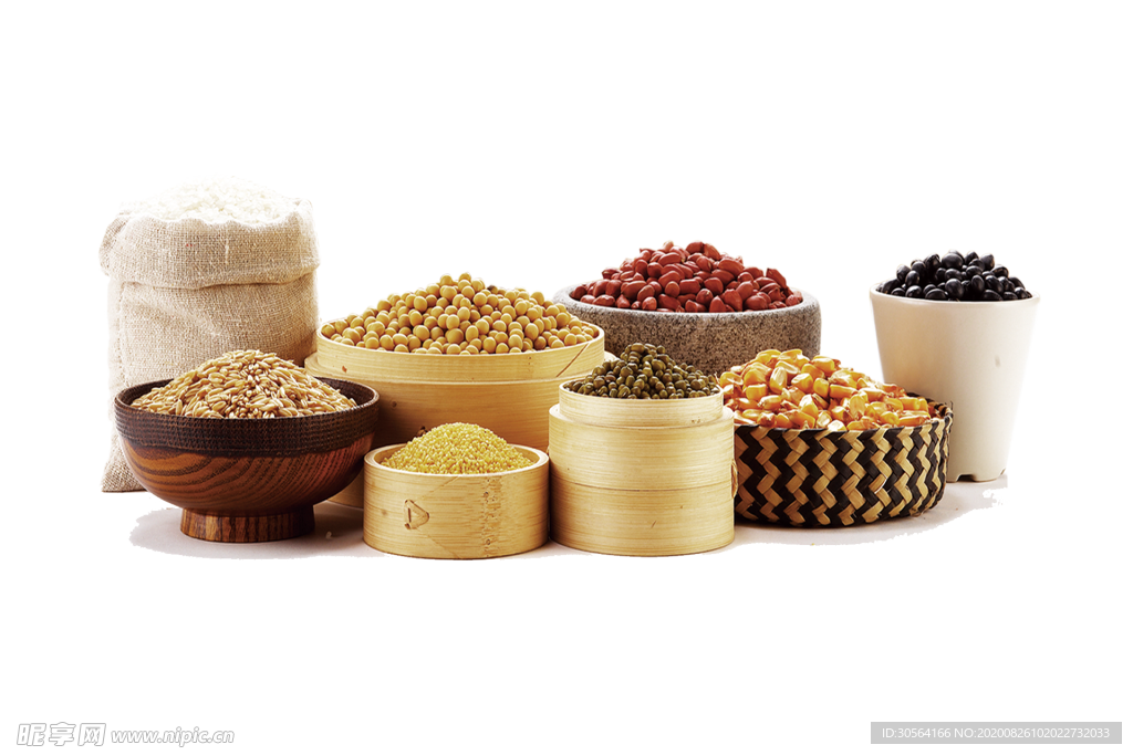 五谷杂粮粮食节约海报素材