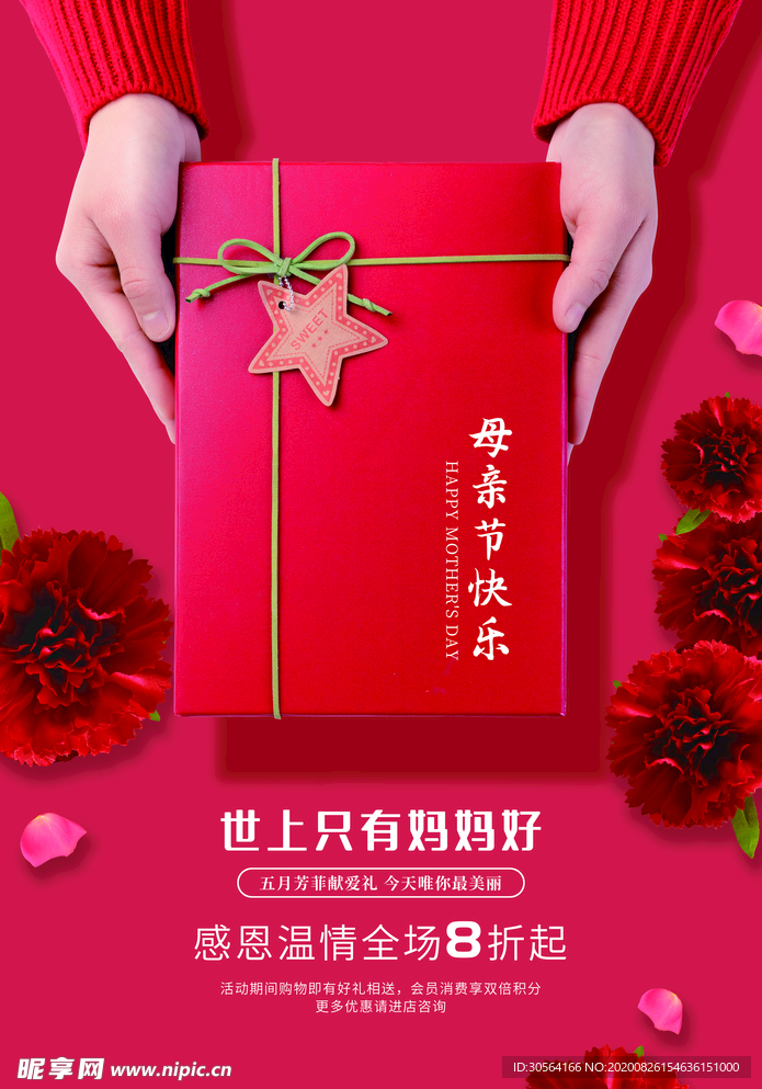母亲节节日活动宣传海报素材