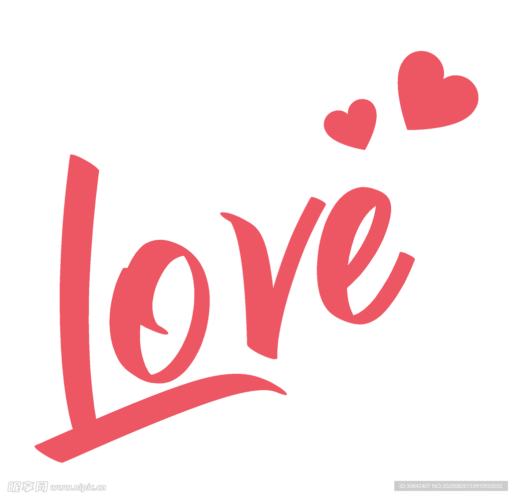 love 爱心 艺术字体 七夕