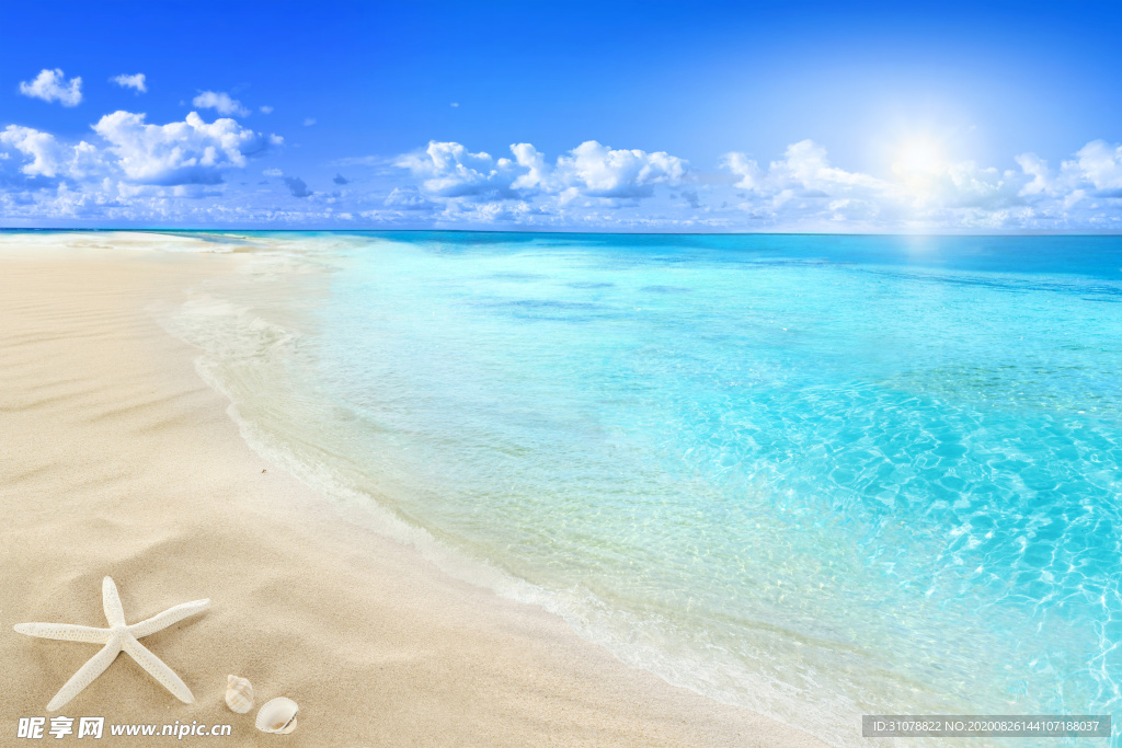 海岸风景摄影图