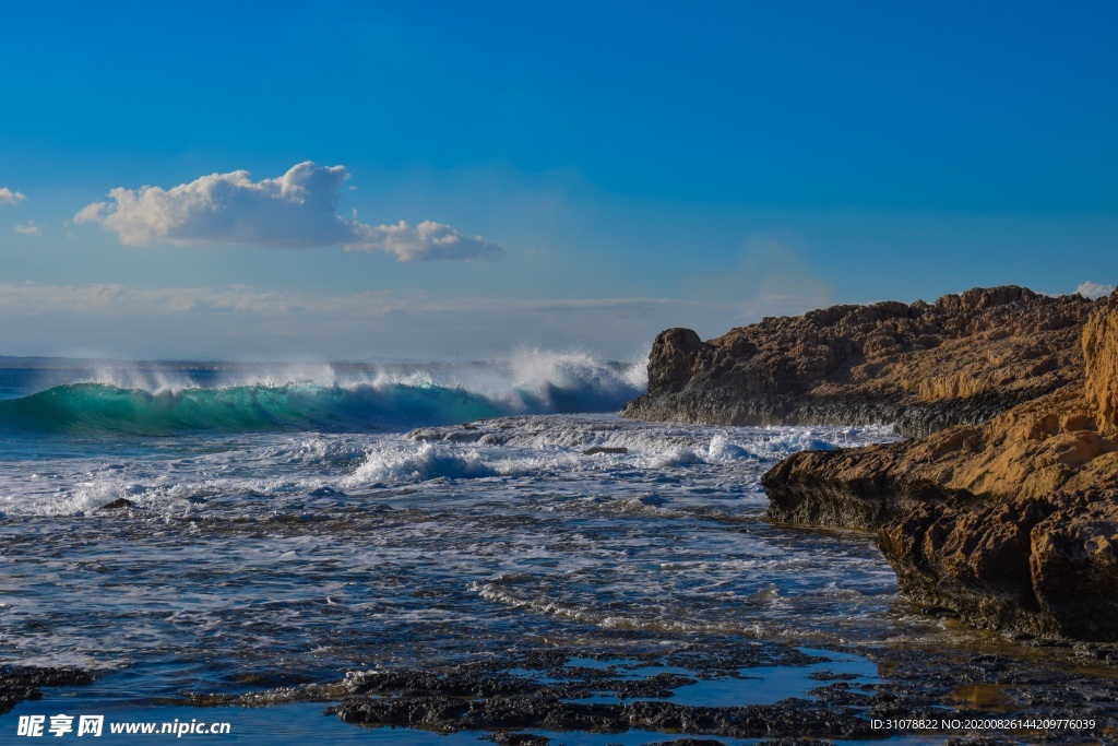 海岸风景摄影图