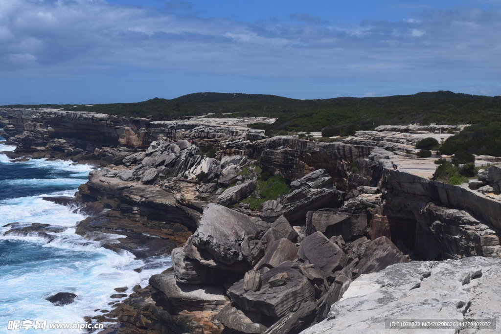 海岸风景摄影图