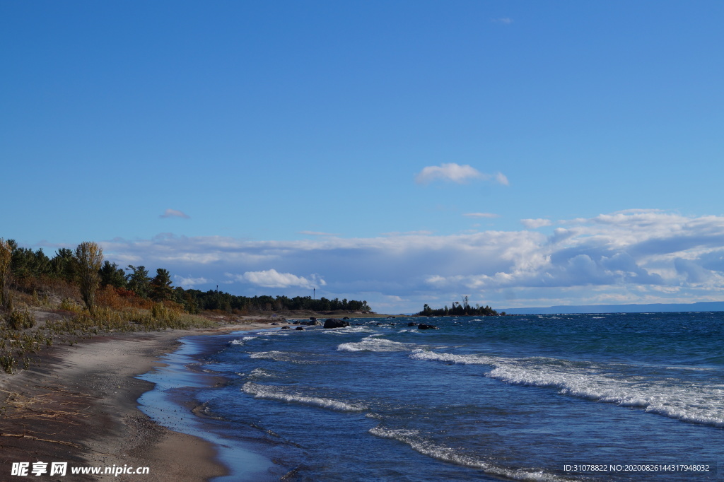 海岸风景摄影图