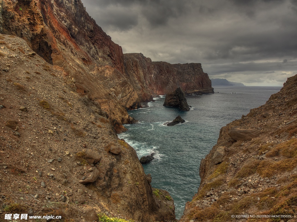 海岸风景摄影图