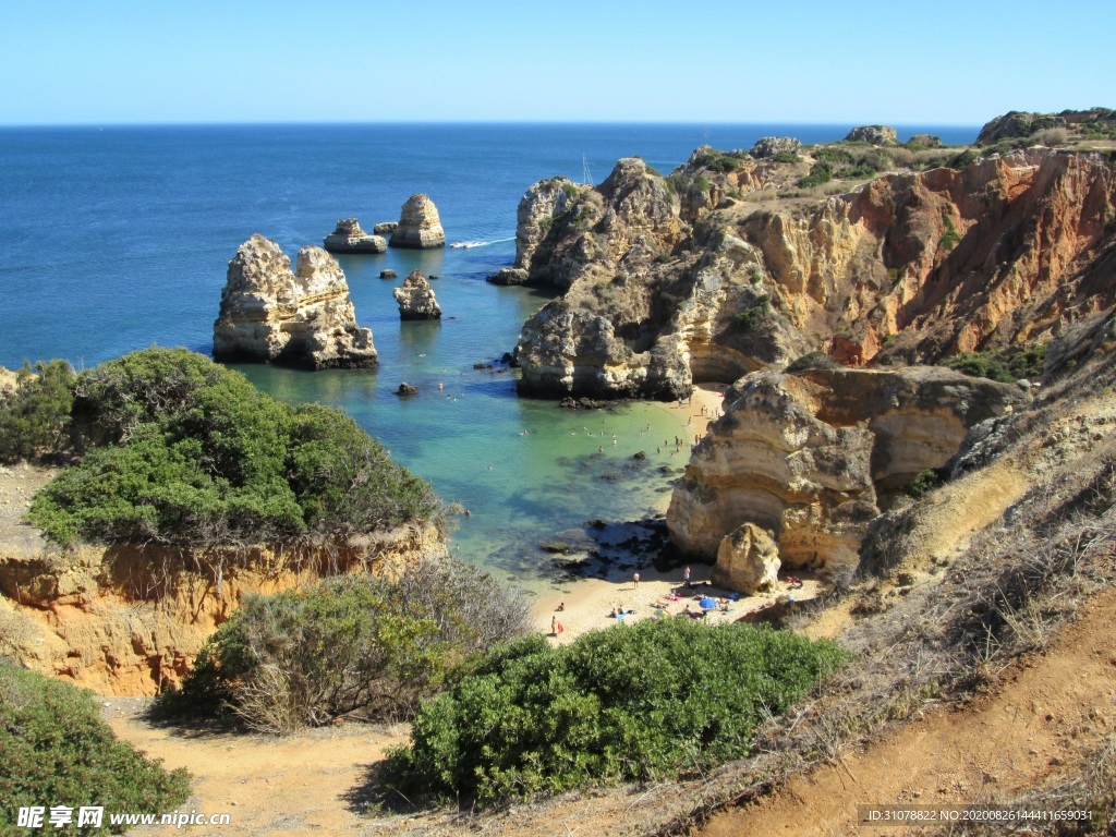 海岸风景摄影图