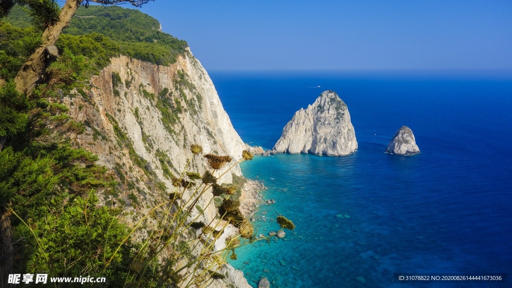 海岸风景摄影图