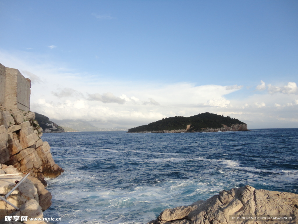 海岸风景摄影图