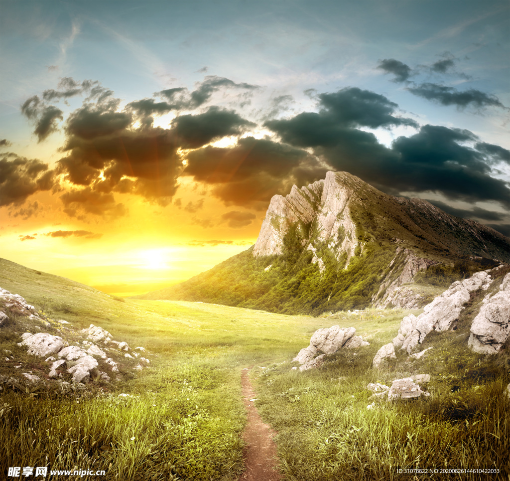 海岸风景摄影图