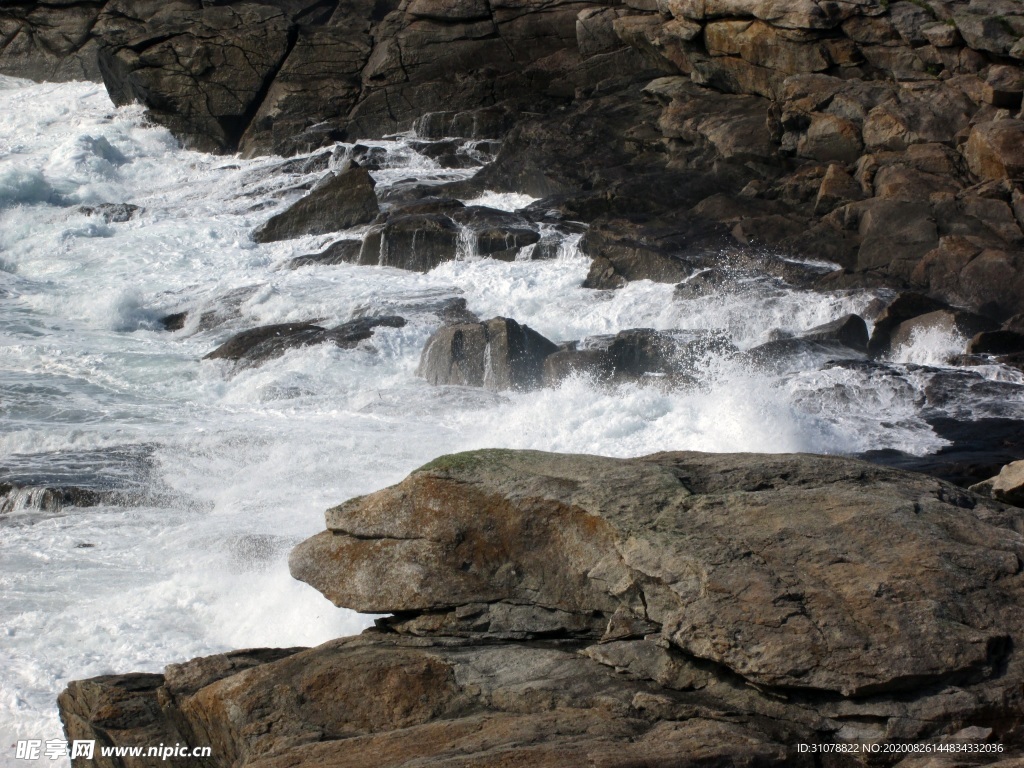 海岸风景摄影图