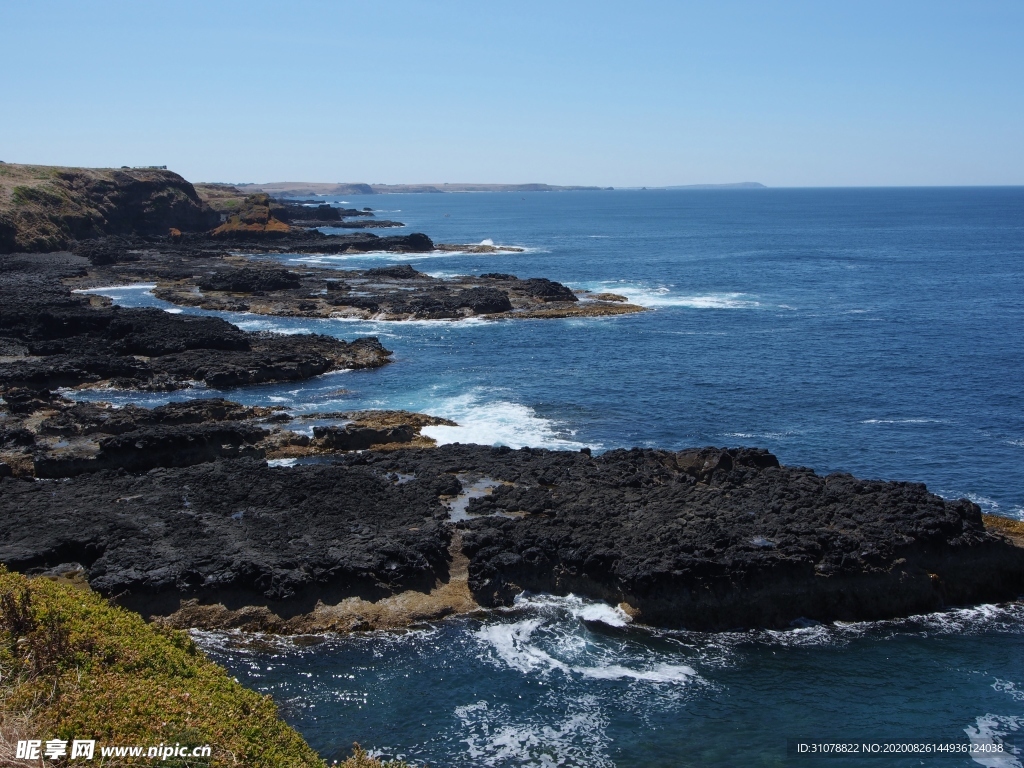 海岸风景摄影图