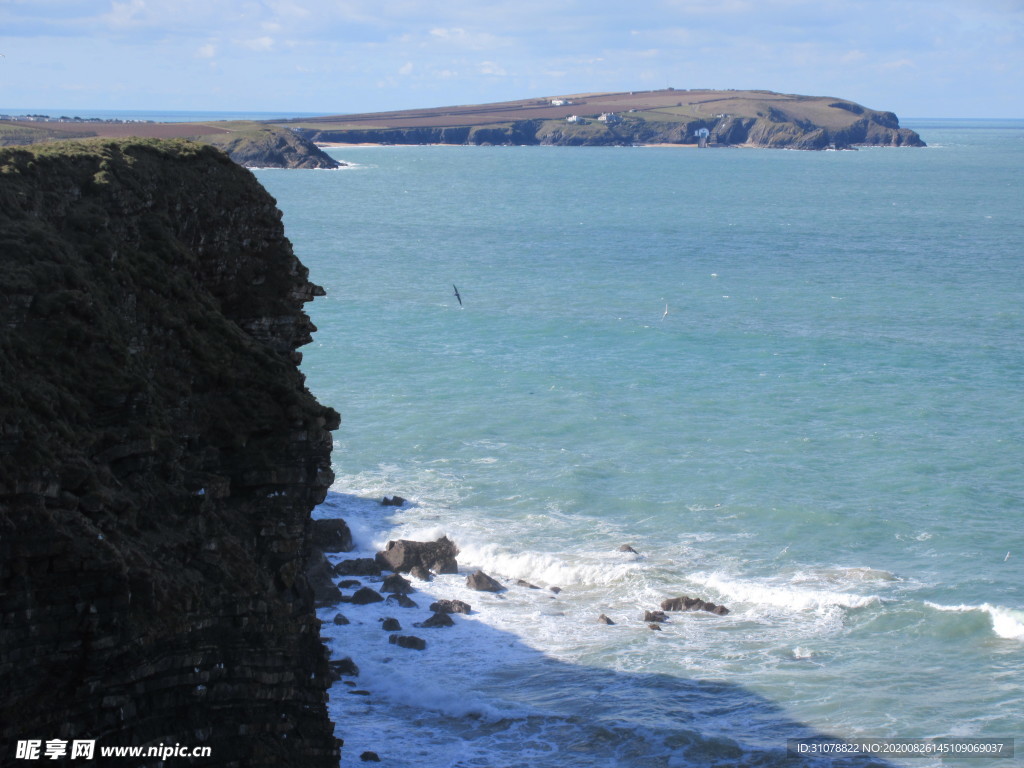 海岸风景摄影图