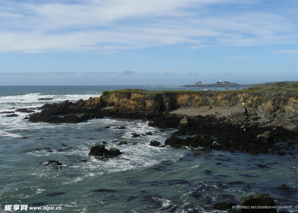 海岸风景摄影图