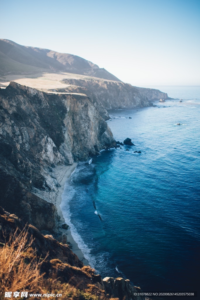 海岸风景摄影图