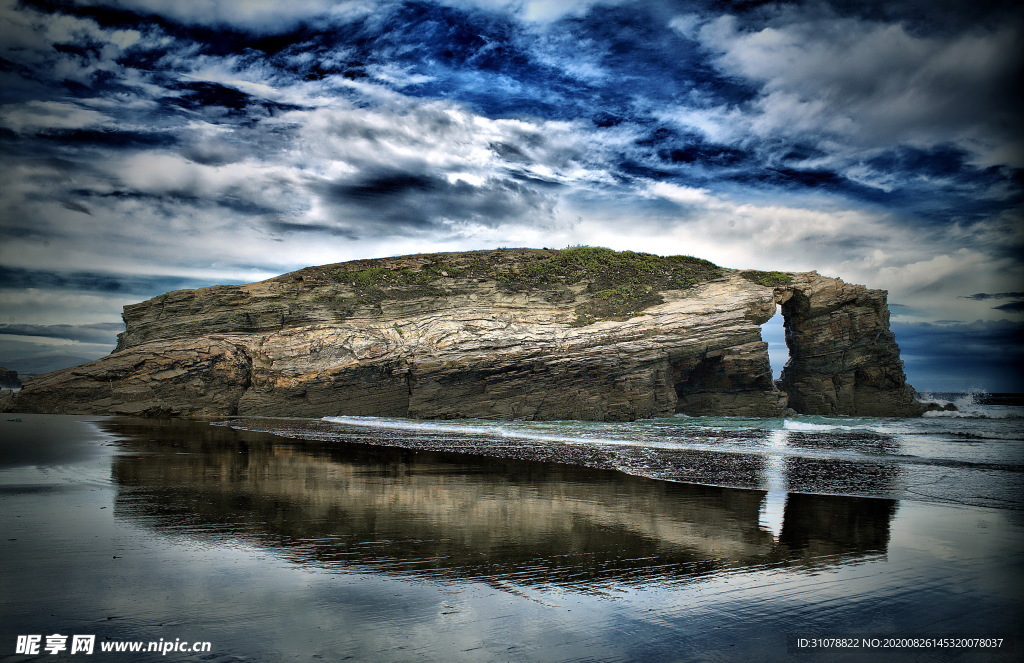 海岸风景摄影图