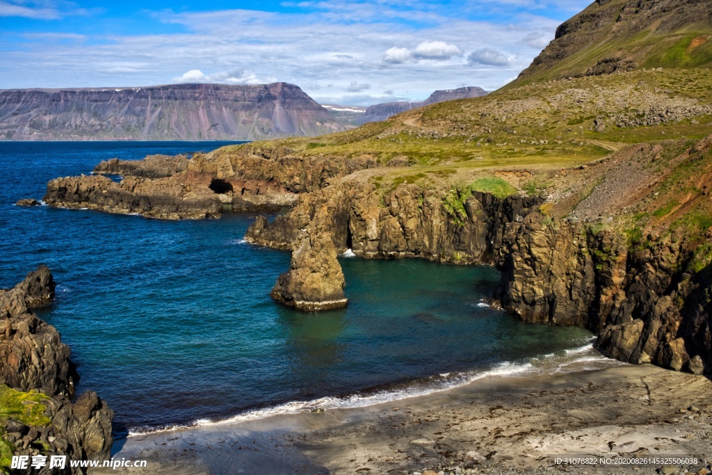 海岸风景摄影图