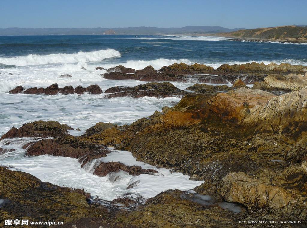 海岸风景摄影图