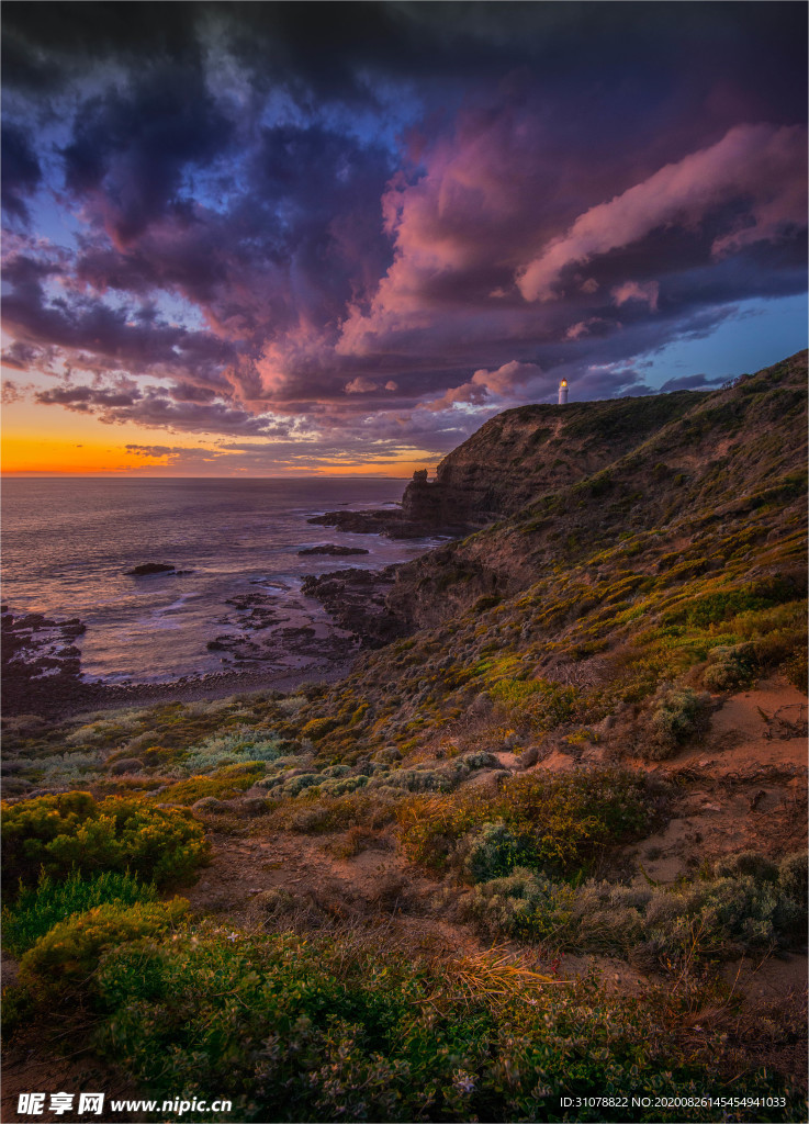 海岸风景摄影图