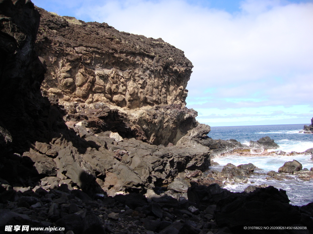 海岸风景摄影图