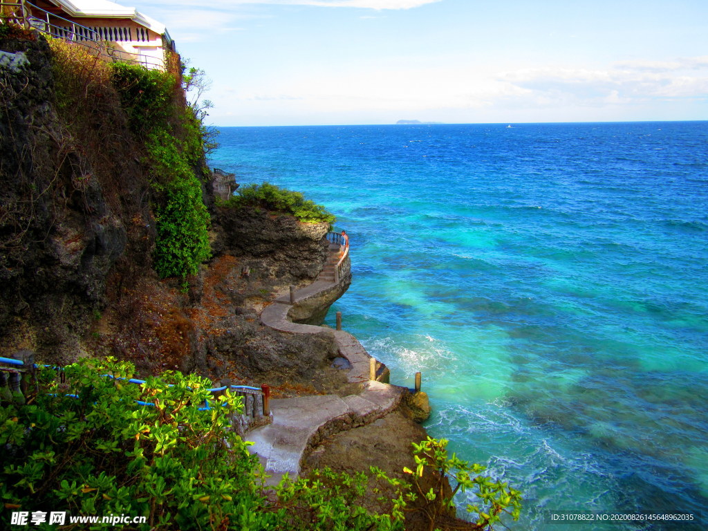 海岸风景摄影图