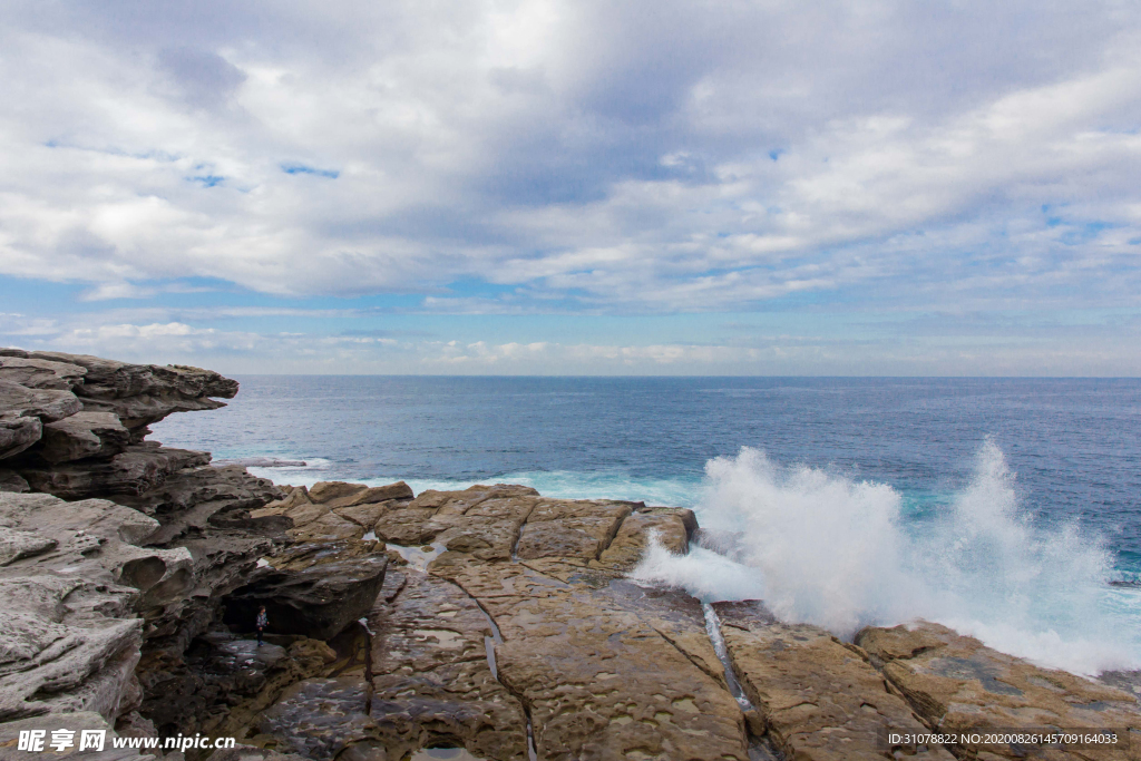 海岸风景摄影图