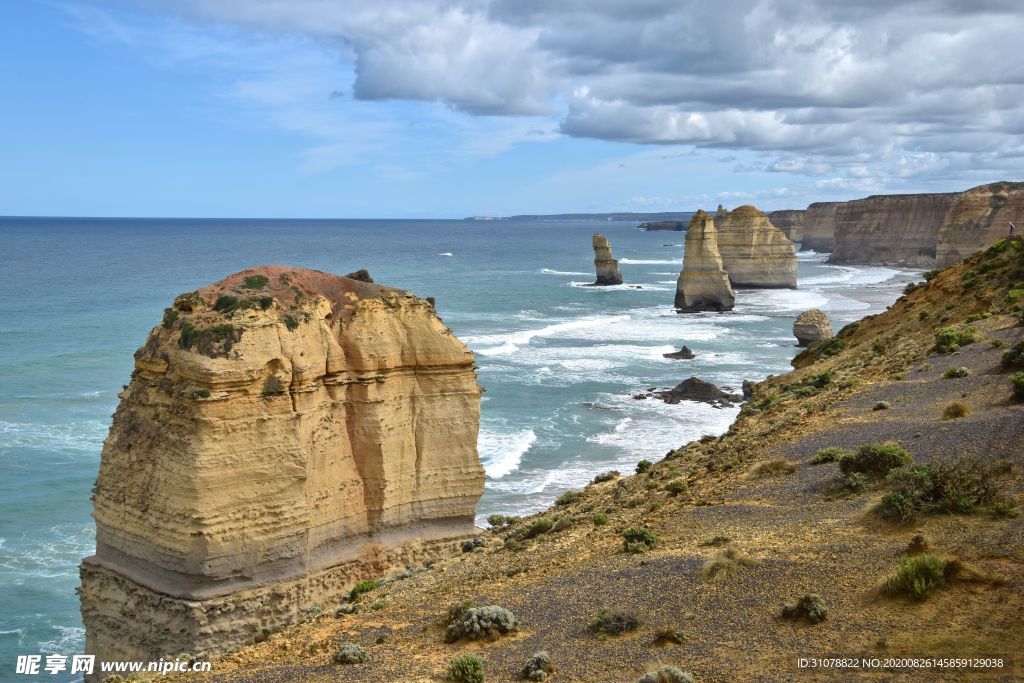 海岸风景摄影图