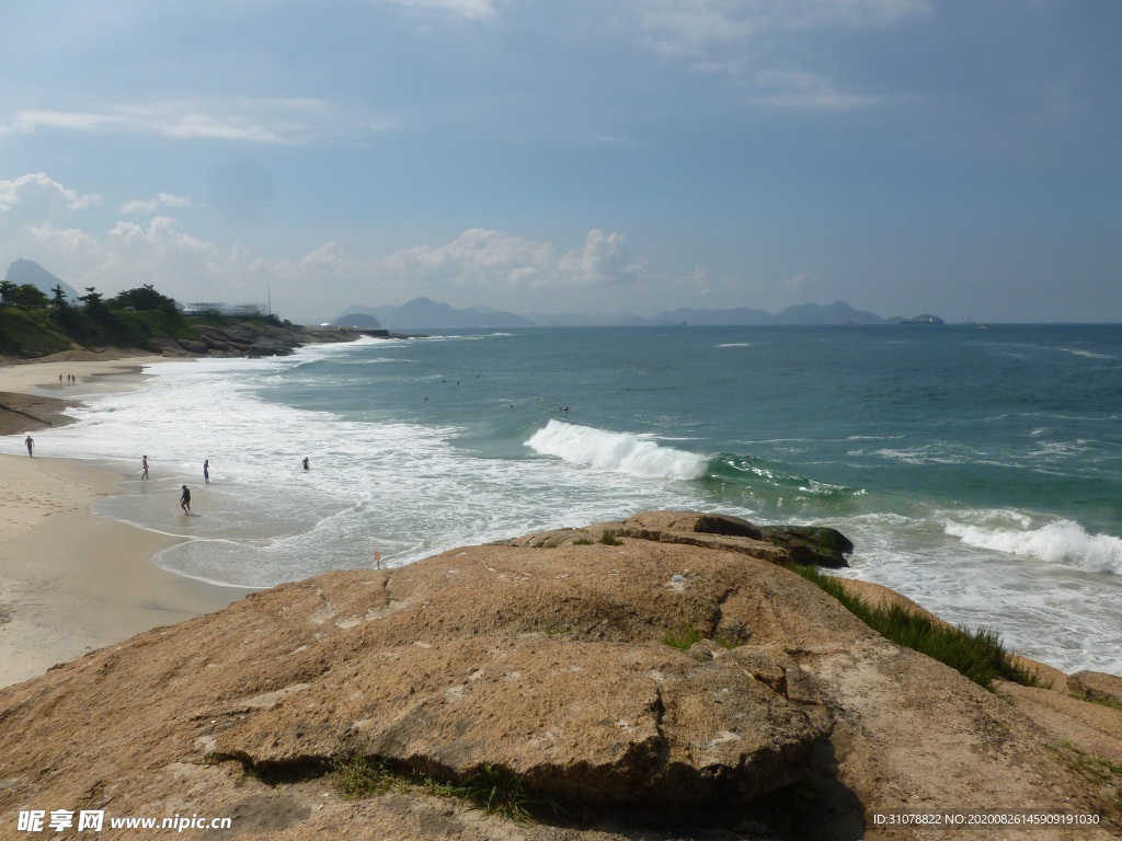 海岸风景摄影图