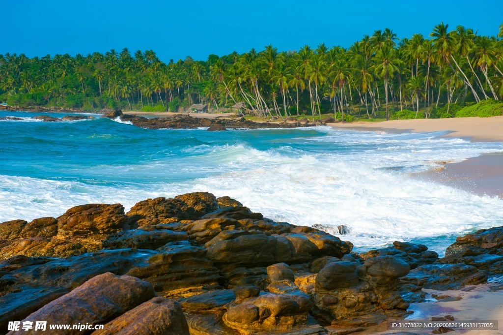海岸风景摄影图