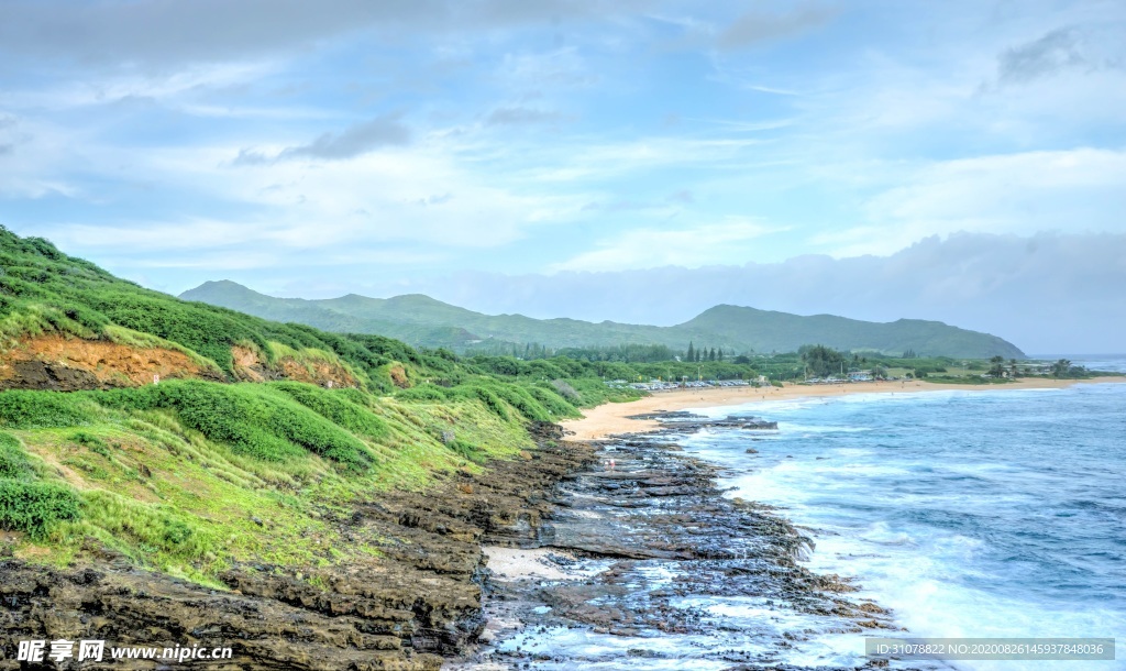 海岸风景摄影图