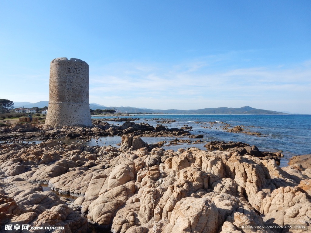 海岸风景摄影图