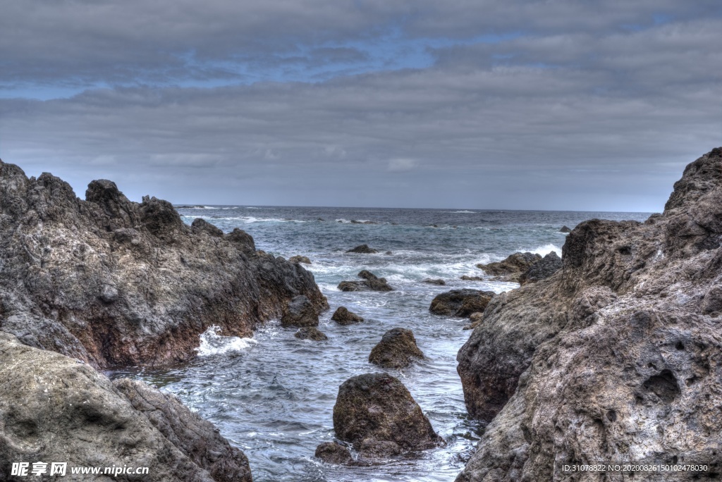 海岸风景摄影图