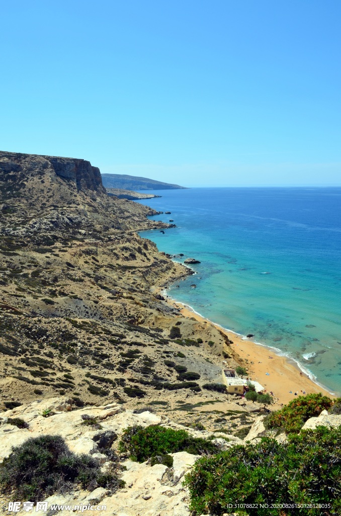 海岸风景摄影图
