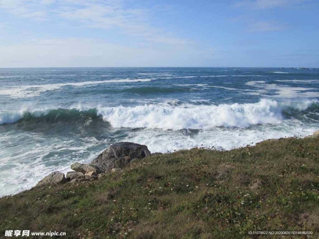 海岸风景摄影图