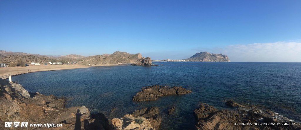 海岸风景摄影图