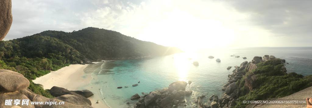 海岸风景摄影图