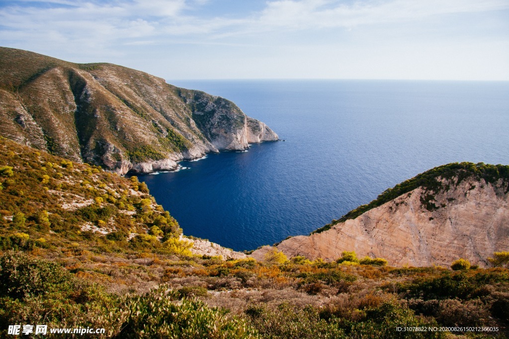 海岸风景摄影图