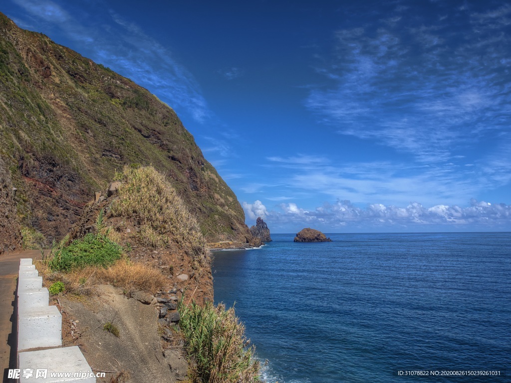 海岸风景摄影图