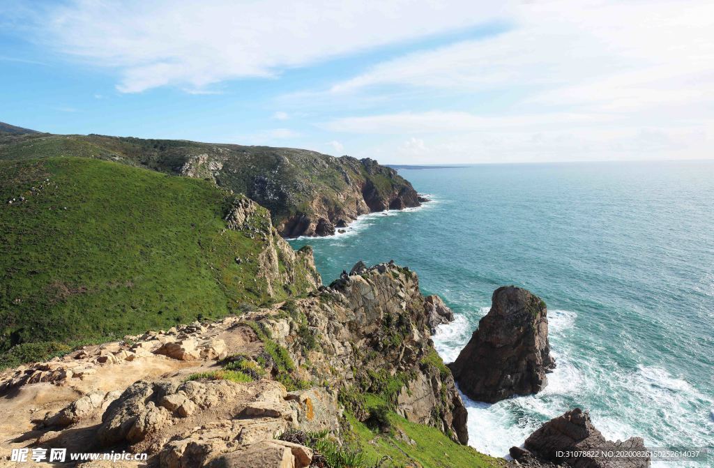 海岸风景摄影图