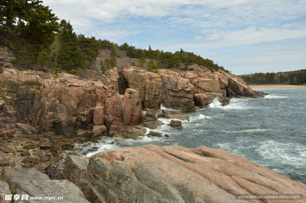 海岸风景摄影图