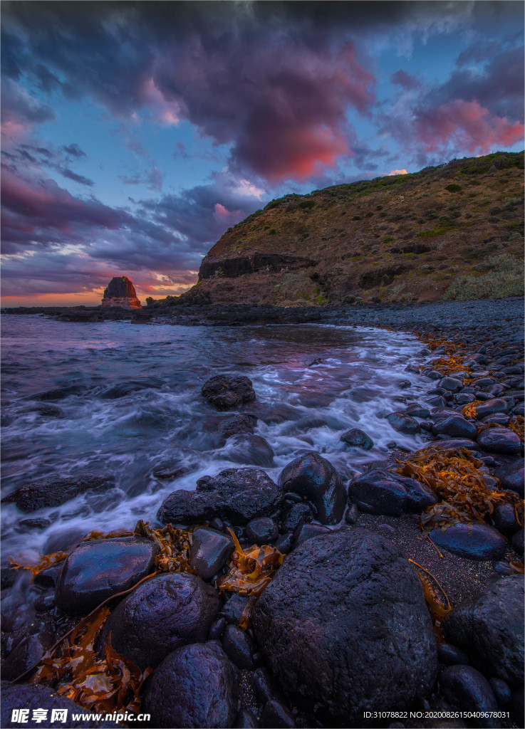 海岸风景摄影图