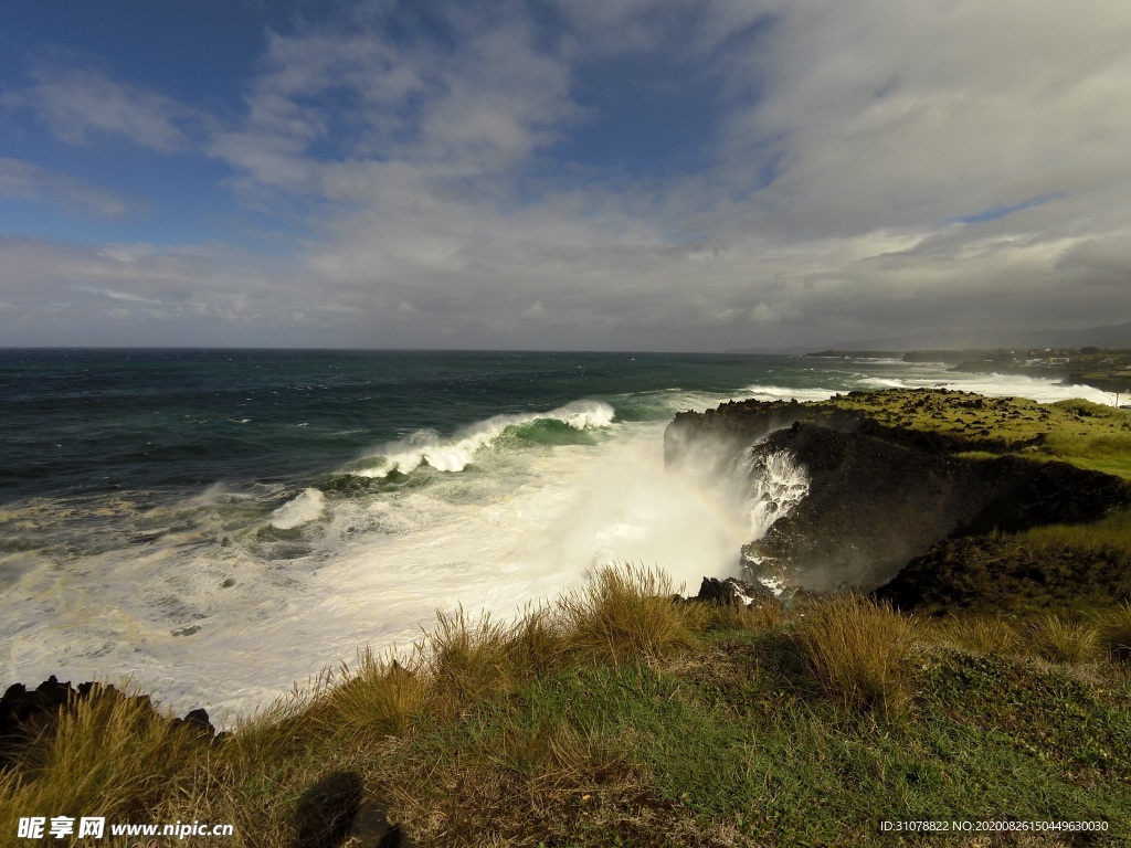 海岸风景摄影图