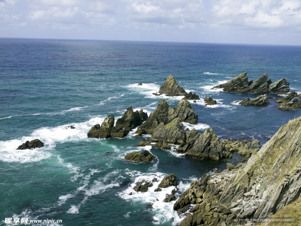 海岸风景摄影图