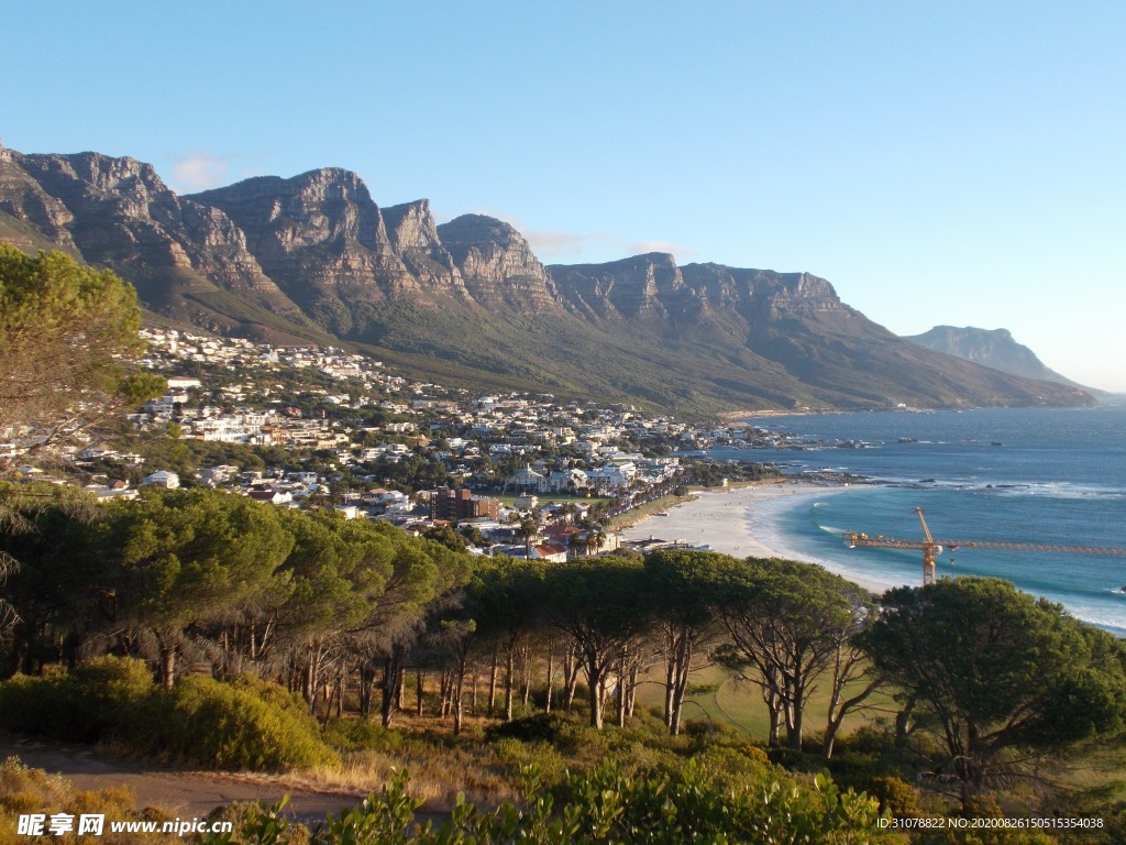 海岸风景摄影图