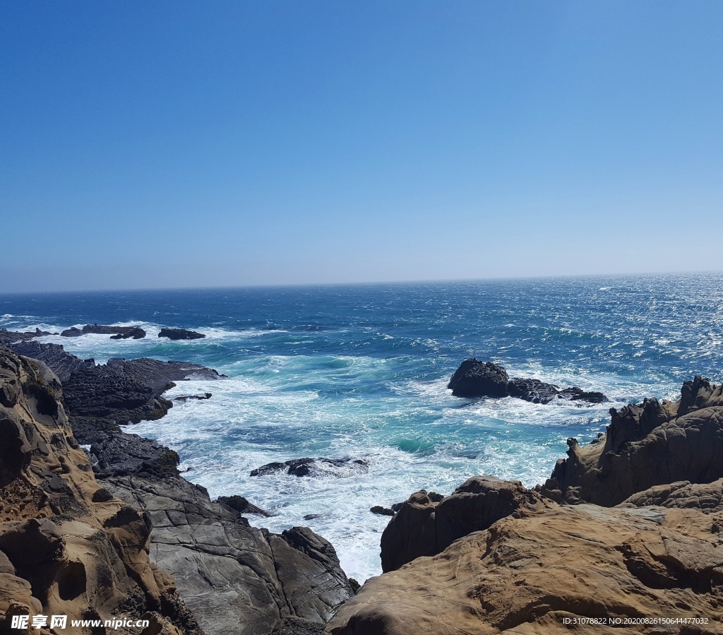 海岸风景摄影图