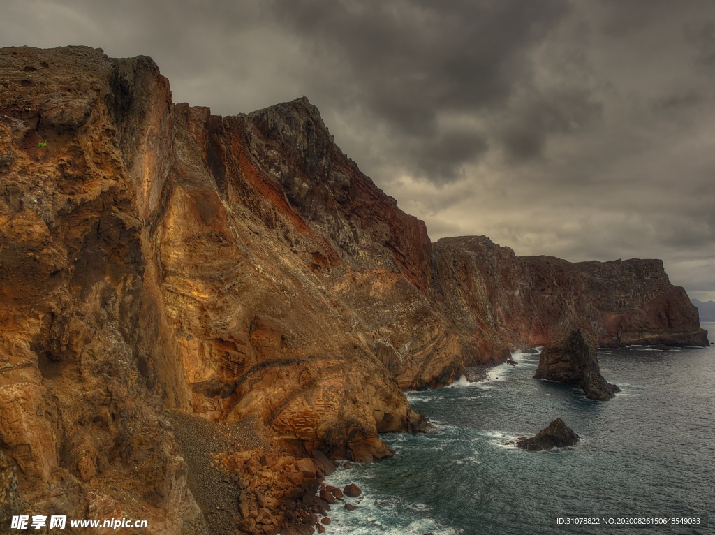 海岸风景摄影图