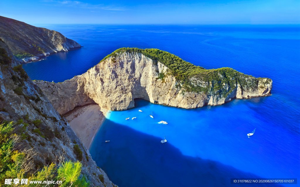 海岸风景摄影图
