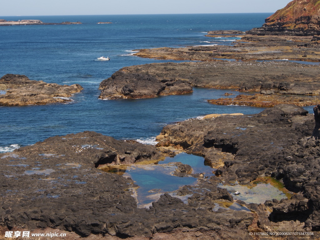 海岸风景摄影图
