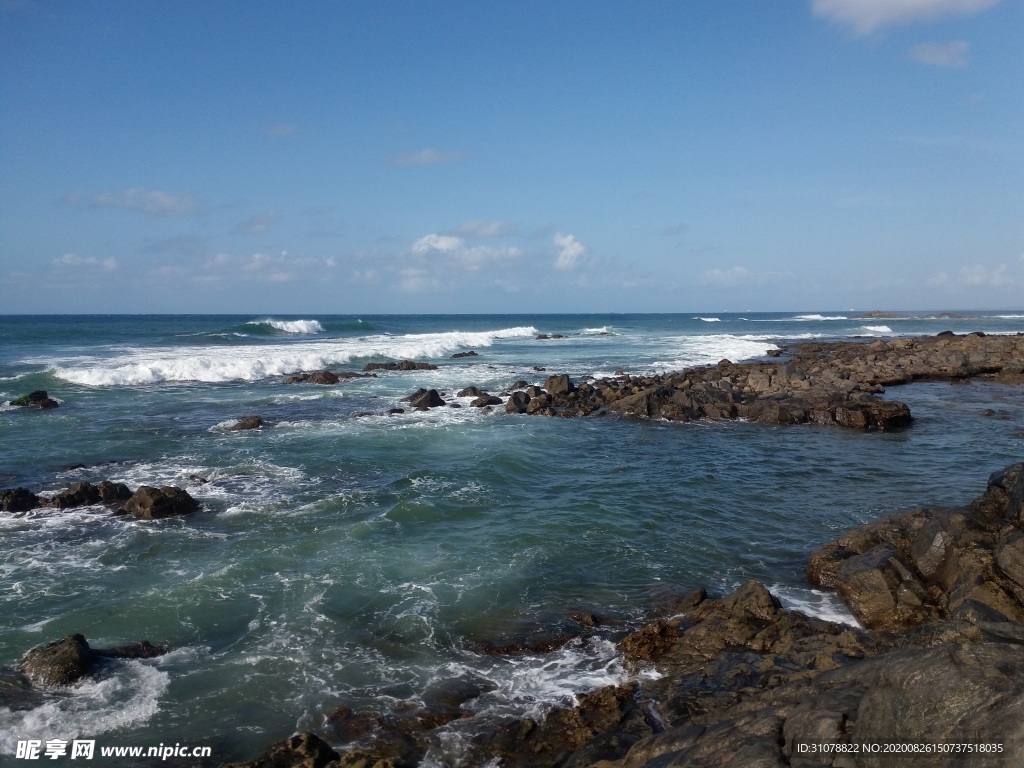 海岸风景摄影图